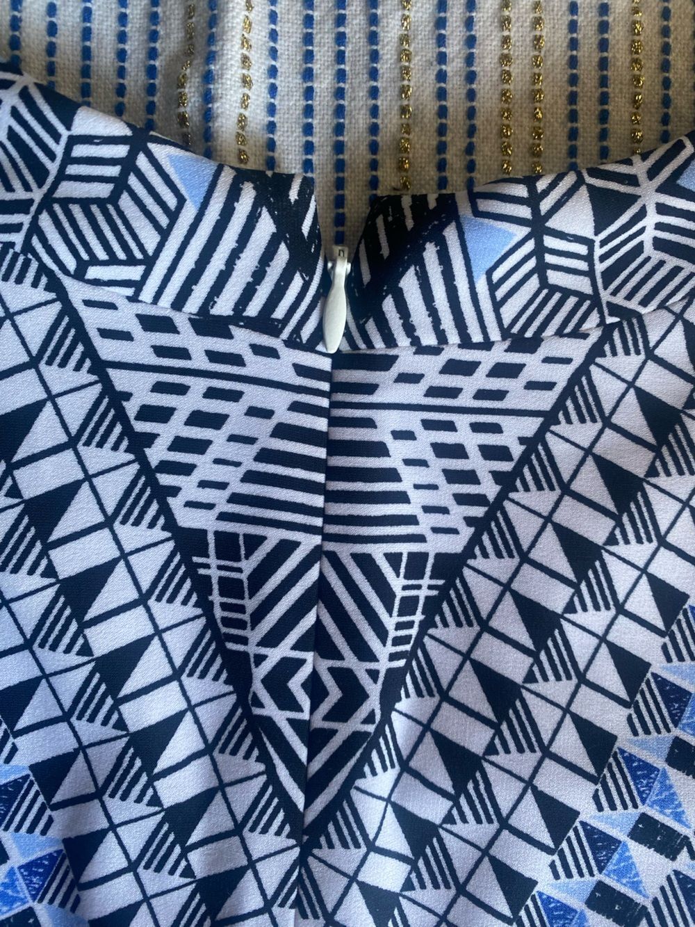 WHBM White House Black Market Multicolor Geo-Pattern Dress Size 6 NWT - Picture 10 of 13